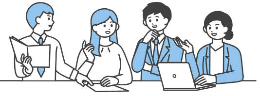 会議をしているイラスト